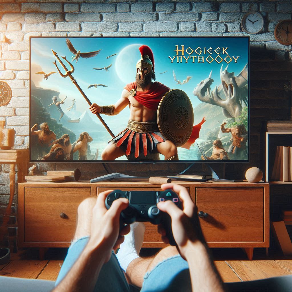 Someone playing a game