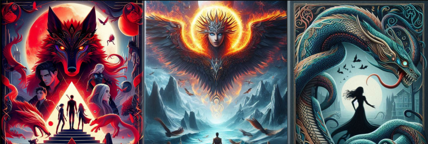AI Covers of all the books in a Banner Format