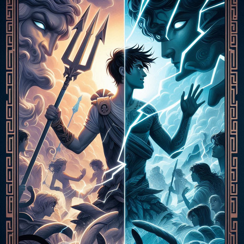 Percy wielding Anaklysmus