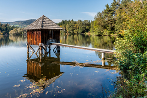 Moosburg Mitterteich Hütte zur Abflussregulierung