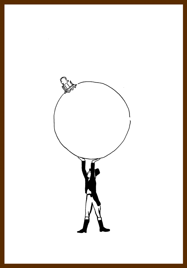 Hermes Schaufenster Xmas Illustration