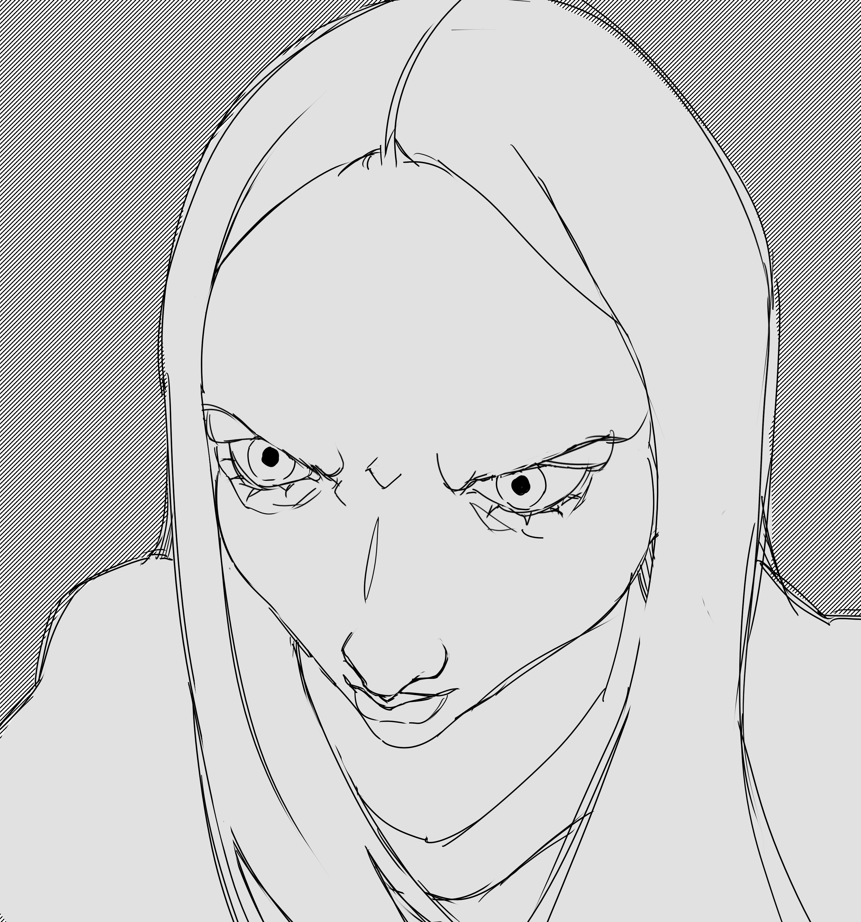 Digital Sketch of a Random Woman