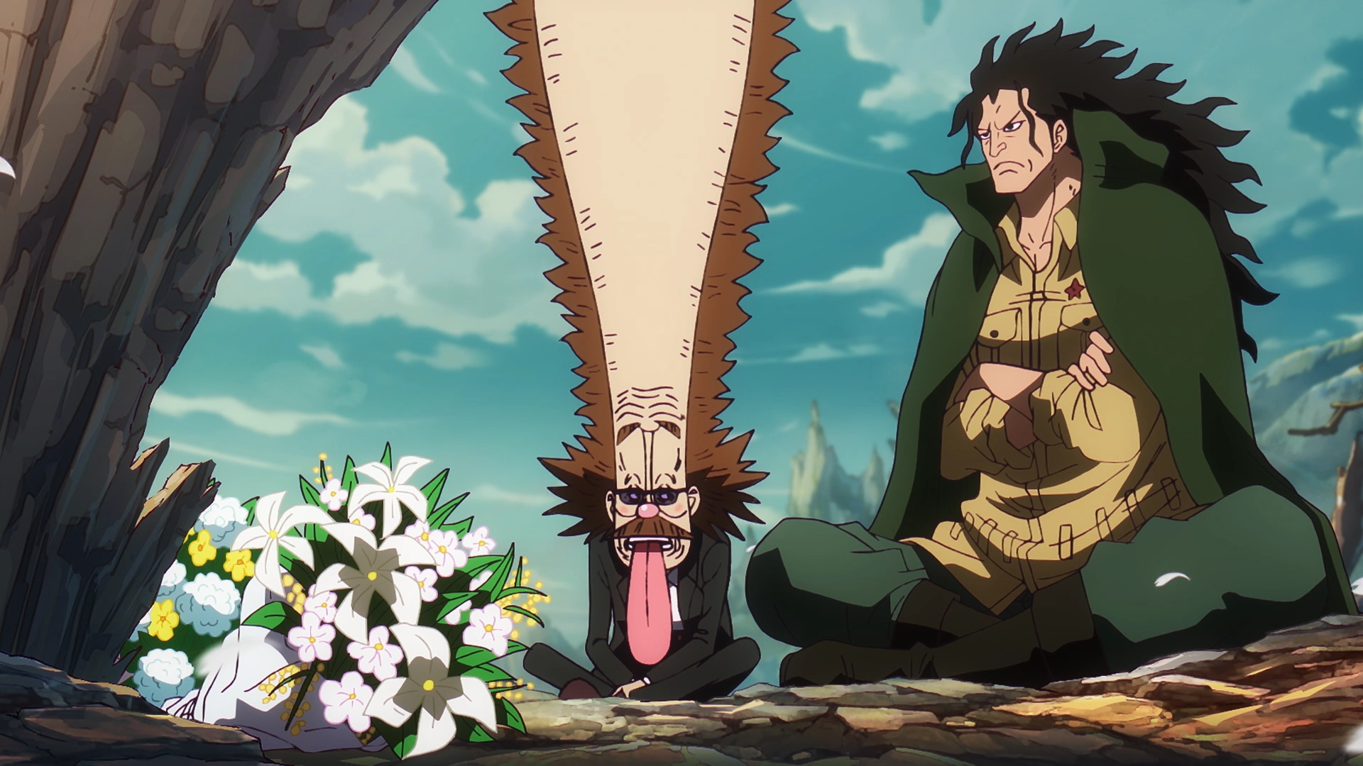 Dr. Vegapunk and Monkey D. Dragon meet on Ohara