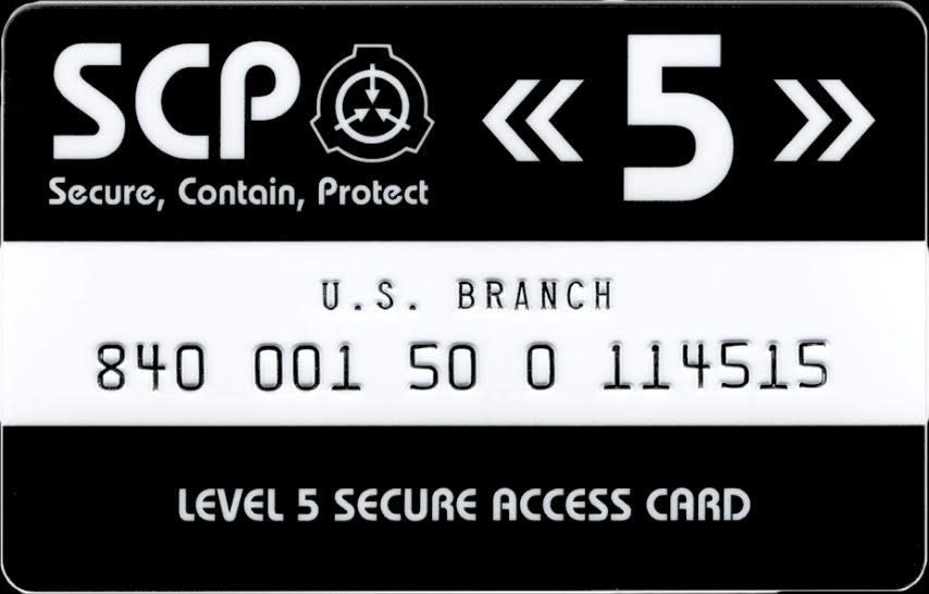 SCP Access Card Level 5