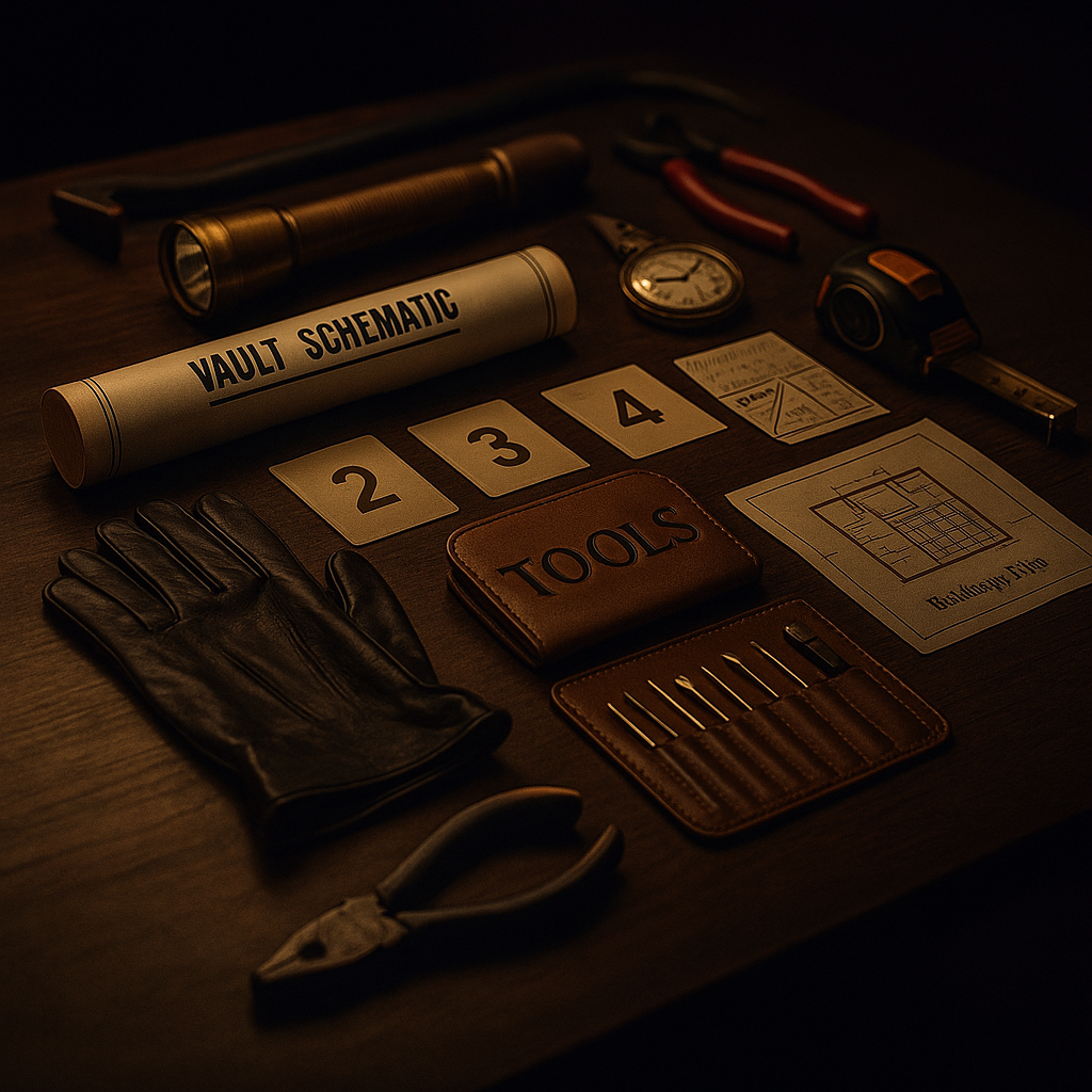 Werkzeuge, die für einen Einbruch benötigt werden