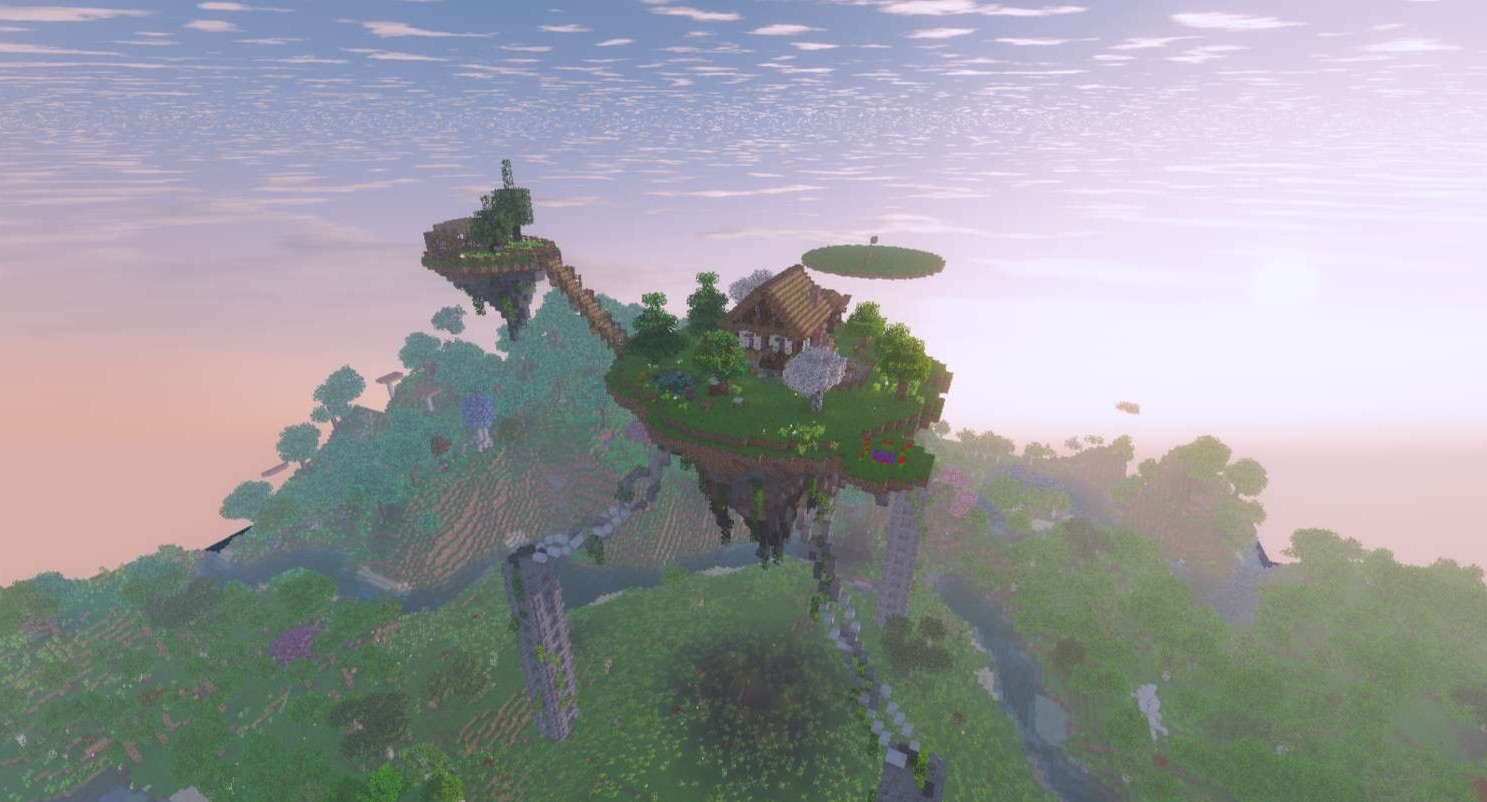 Floating Islands in a Minecraft World