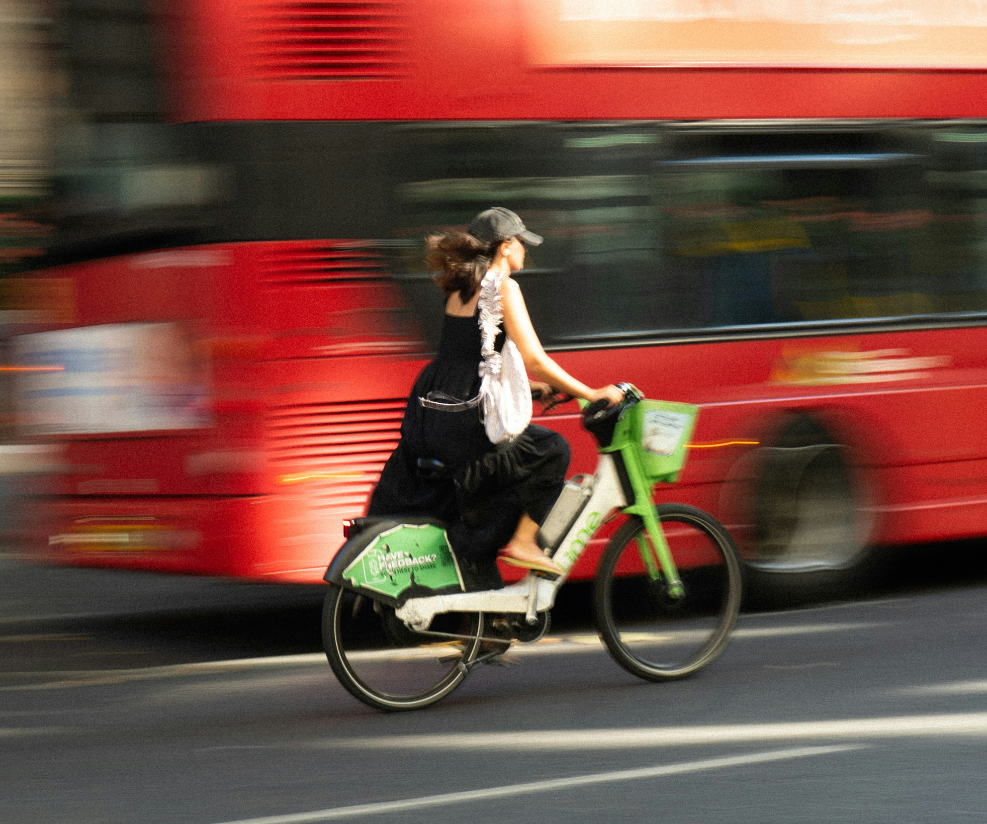 girl on the bike in london